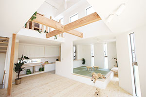 明るい二階LDKの家