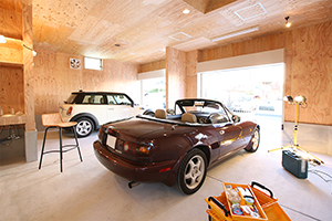 インナーガレージの家