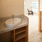 造作洗面も自由設計だからできること