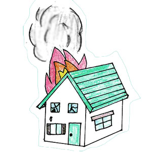 木で作る家は火に弱い？