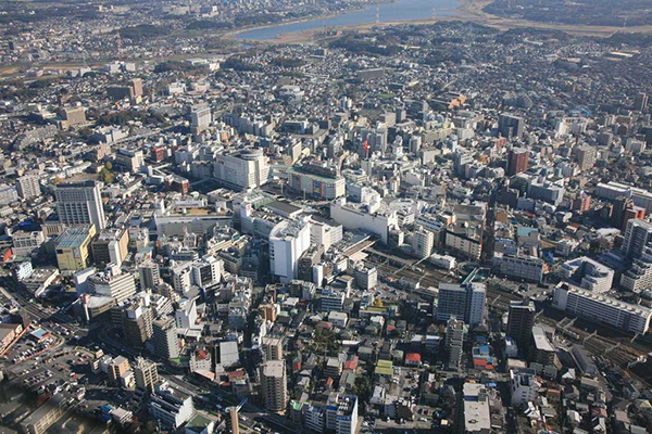 柏市上空写真？