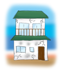 外壁に黒ずみやひび割れがありませんか？